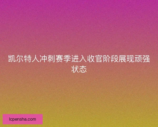 凯尔特人冲刺赛季进入收官阶段展现顽强状态
